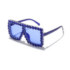 Girls Fashion Rhinestone Decoration Large Frames Sunglasses