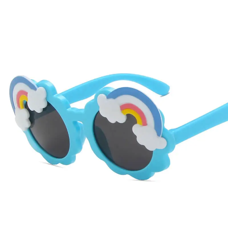 Girls Cute Rainbow Pattern Design Sunglasses