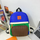 Kids Boys Girls Fashion Casual Cute Preppy Colorblock Canvas Zipper Backpacks Bags
