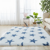 Simple Tie-Dyed Long Plush Thickened Home Round Carpet