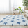 Simple Tie-Dyed Long Plush Thickened Home Round Carpet