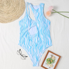 Women Sexy Solid Color Cut Out One-Pieces Swimwear