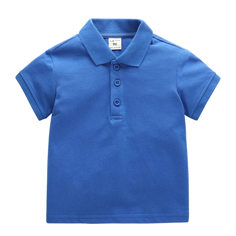 Children Kids Toddlers Fashion Boys Girls Solid Color Long Sleeve Basic Polo T-Shirt