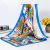 |(Buy 1 Get 2) Women'S Fashion Oil Painting Printing Imitation Silk Scarf