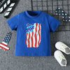 Children Kids Baby Fashion Girls Boys Short Sleeve Independence Day Print T-Shirt