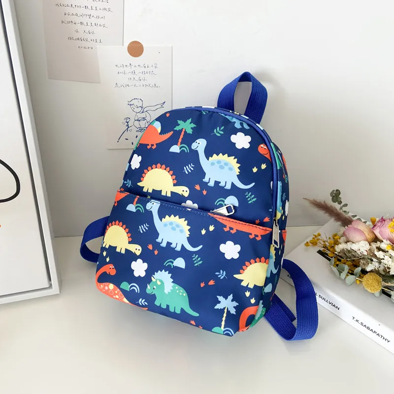 Children Kids Baby Fashion Girls Boys Cartoon Dinosaur Print Backpack School Bag