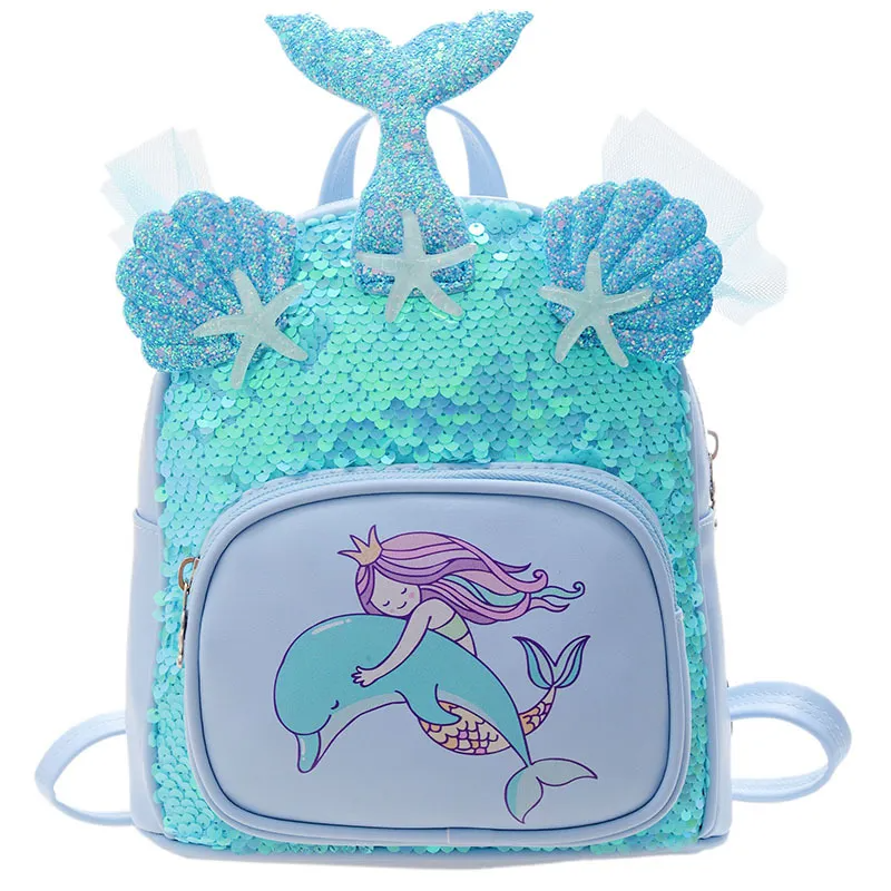 Kids Fashion Sequin Mermaid Backpack