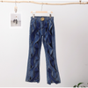 2 pieces Women Fashion Cutout Metal Buckle Wide-Leg Jeans