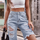 Women Sexy Edgy Ripped Casual Denim Shorts