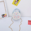 Girls Round Flower Decoration Crossbody Bag