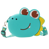 Kids Girls Fashion Sweet Candy Color Cartoon Dinosaur Silicone Mini Crossbody Bag