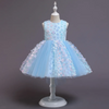 Kids Toddler Girls Fashion Party Cute Sweet Color Matching Petals Pleated Sleeveless Mesh Party Tutu Dress