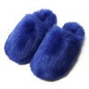 Winter Women Plus Size Fashionable Thickened Warm Plush Non-Slip Flat Slippers