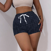 Women'S Fashion Casual Creased Drawstring Waist Shorts