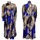 Women Ramadan /Eid Fashion Casual Leopard Printing Mock Neck Long Sleeve Dress