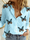 Casual Women Fashion Butterfly Print Long Sleeve Shirt Blouse