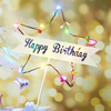 (Buy 1 Get 1) Creative Star Lights Cake Decoration Happy Birthday Card