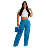 Women Simple Breathable Straight Solid Color Pant