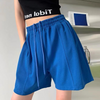 Women Edgy Casual High-Waist Drawstring Loose Sports Shorts