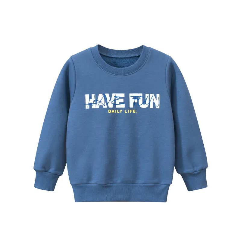 Children Kids Baby Fashion Boys Long Sleeve Letter Print Sweatshirt