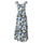 Women Fashion Elegant Floral Printing Sleeveless Long Dress