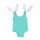 Children Kids Baby Fashion Girls Solid Color One Piece Swimsuit