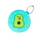 (Buy 1 Get 2) Cartoon Embroidered Avocado Coin Purse Plush Headphone Bag