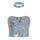 Women'S Fashion Sexy Hollow Sequins Halter Neck Tube Denim Top