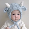 Kids Autumn Winter Casual Cute Cartoon Lamb Woollining Cap