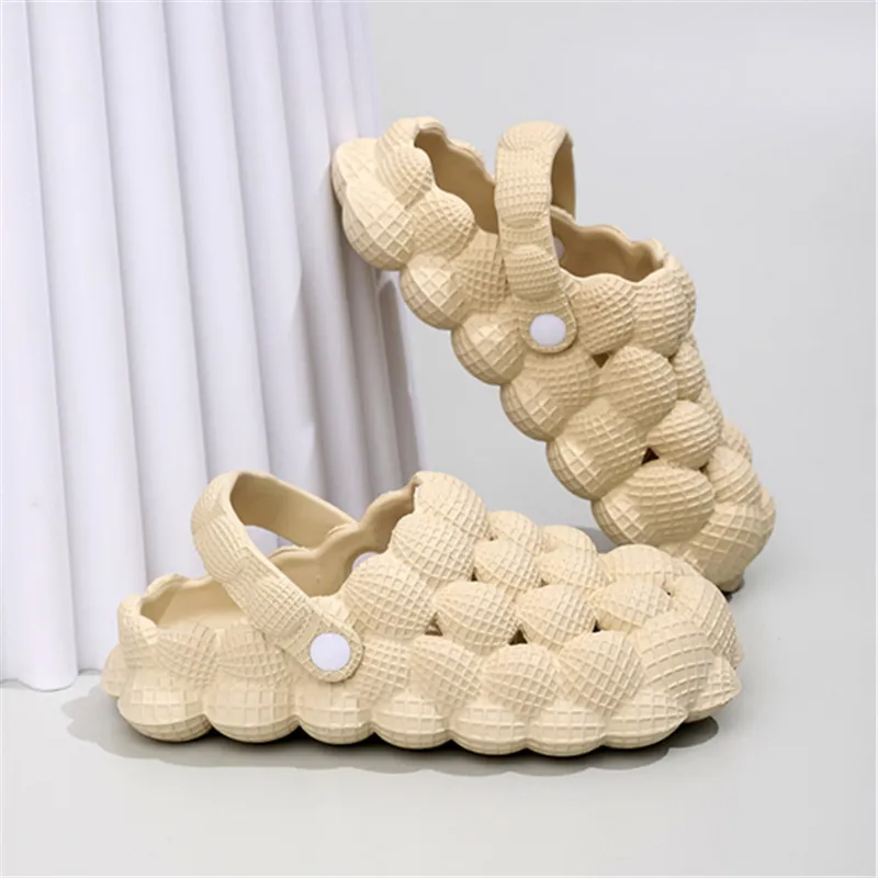 (Buy 1 Get 1) Women Fashion Casual EVA Solid Color Thick-Soled Anti-Slip Round Toe Sandals