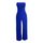 Women Solid Color Tube Top Slit Fashion Casual Wide Leg Jumpsuit