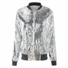 Casual Women Sequin Loose Uniform Coat