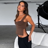 Women'S Fashion Solid Color Square Neck Camisole Top