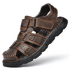 Men Casual Leather Non-Slip Wear-Resistant Large Size Sandals