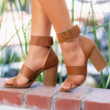 Women Fashion Buckle High-Heeled Sandals