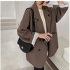 Women Casual Lapel Solid Color Loose Elegant Office Fashion Comfortable Blazer