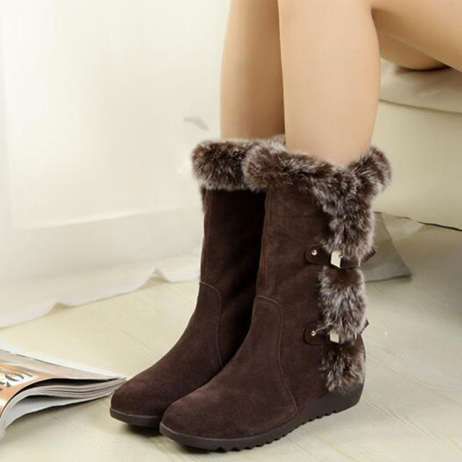 Women Winter Thick Bottom Boots Shoes