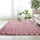 Simple Tie-Dyed Long Plush Thickened Home Round Carpet