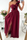 Women Elegant Solid Color One Shoulder Sleeveless Ruffle Side-Slit Dress