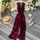 Women Fashion Causal Solid Color Lace Patchwork Hollow Sleeveless Defined Waist Jumpsuits