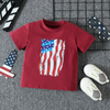 Children Kids Baby Fashion Girls Boys Short Sleeve Independence Day Print T-Shirt