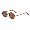 Men Fashion Simple Anti-Ultraviolet Retro Round Frame Sunglasses