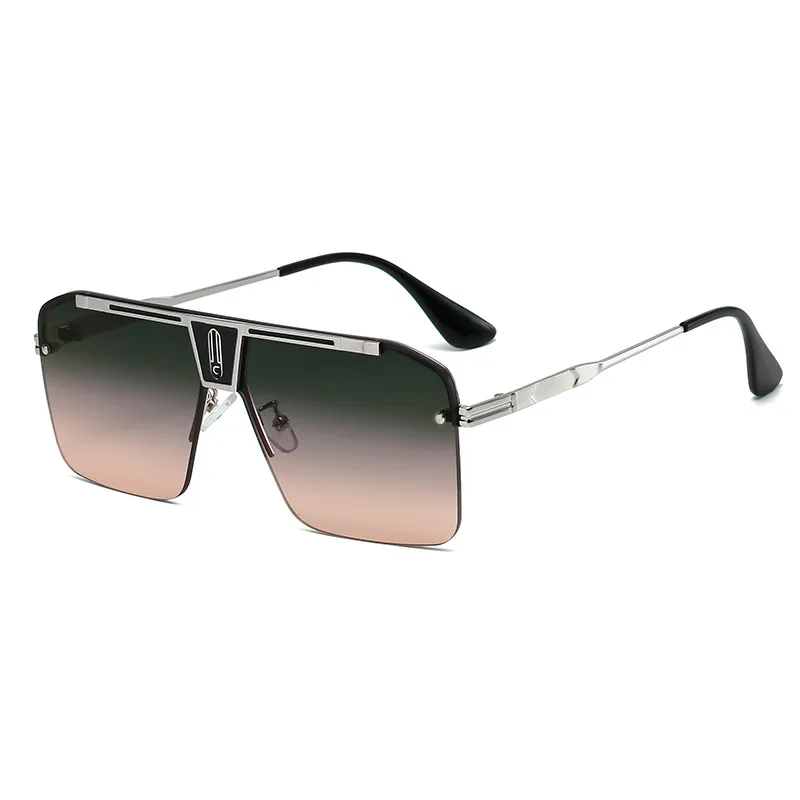 Men Classic Large Square Frame Pc Lens Sunglasses