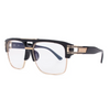 Classic Glamour Mirrored Retro Square Frame Men Sunglasses