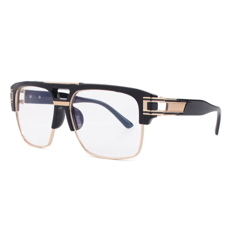 Classic Glamour Mirrored Retro Square Frame Men Sunglasses