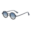 Men Fashion Simple Anti-Ultraviolet Retro Round Frame Sunglasses