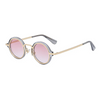 Men Fashion Simple Anti-Ultraviolet Retro Round Frame Sunglasses