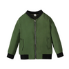 Children Kids Baby Fashion Winter Autumn Girls Boys Solid Color Long Sleeve Casual Zipper Jacket