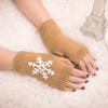 (Buy 1 Get 2) Christmas Autumn Winter Women Fashion Snowflake Embroidered Warm Knitted Gloves