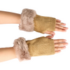 (Buy 1 Get 2) Women Fashion Plush Thickened Warm Knitted Half-Finger Gloves